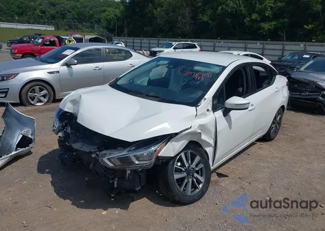 2020 Nissan Versa Sv Xtronic Cvt z USA, uszkodzony, nr VIN 3N1CN8EVXLL877011